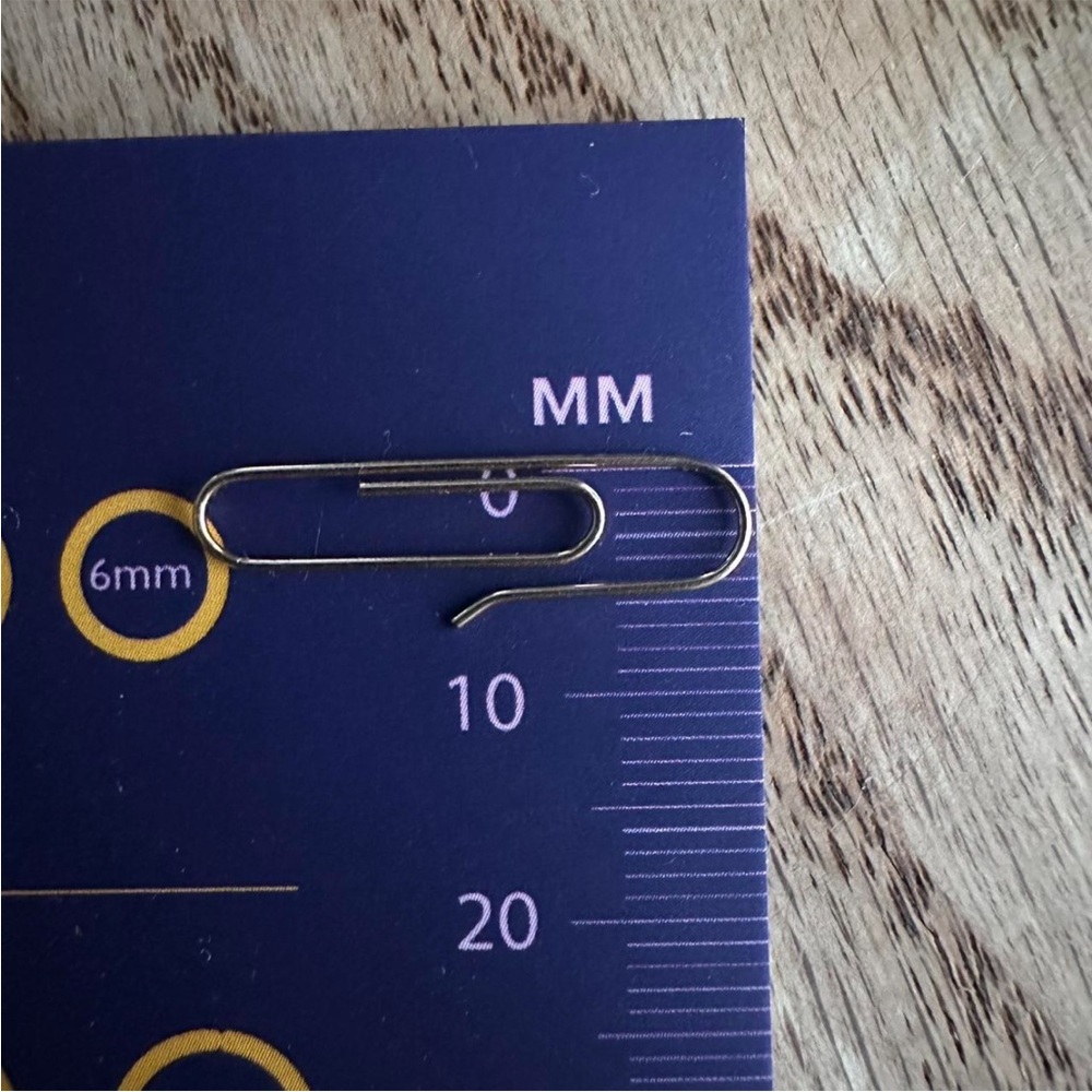 14k Solid Gold Paperclip Earrings - Picture 4 of 6